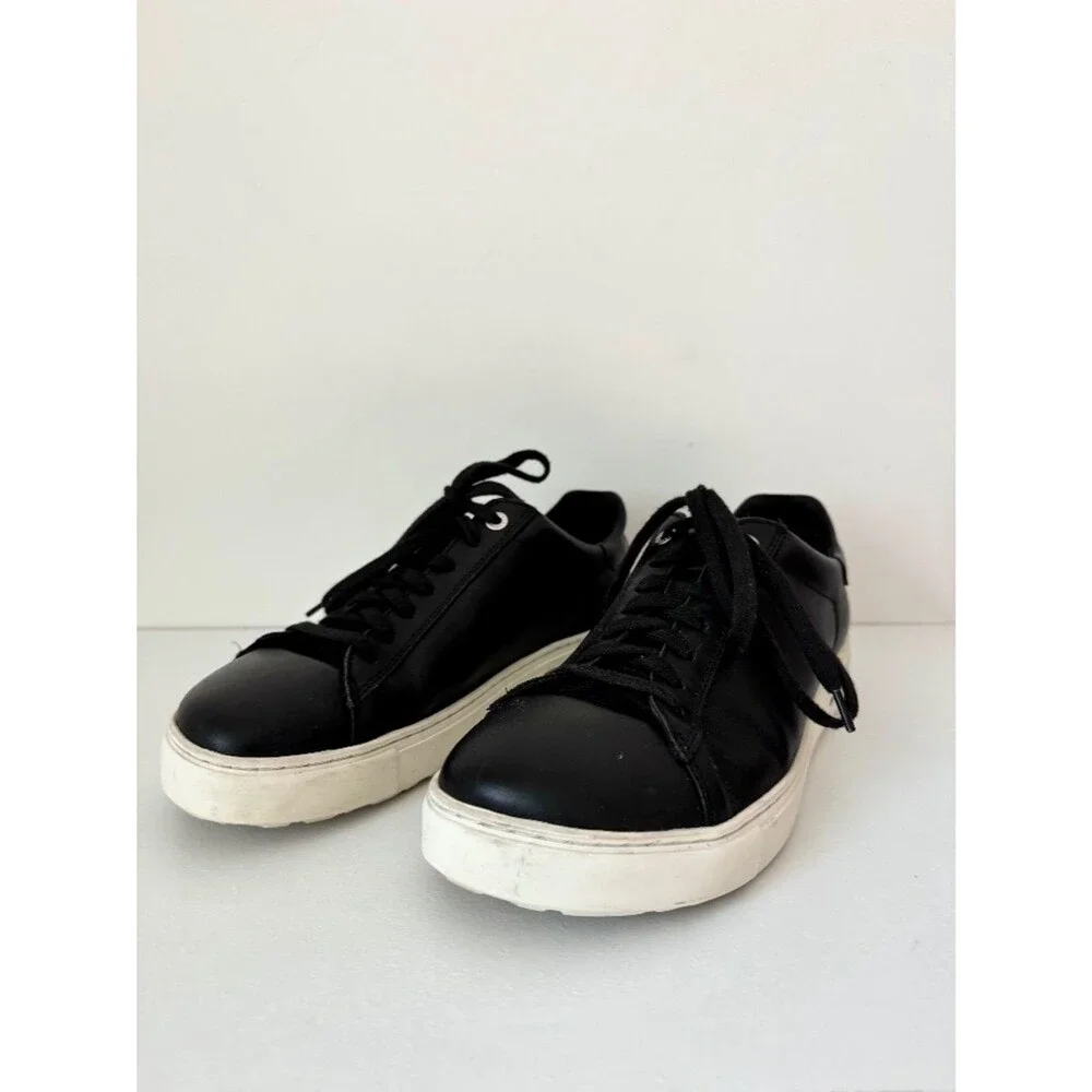 Birkenstock Bend Low Black Leather Lace Up Sneaker | Size 40 (US Women's 9)